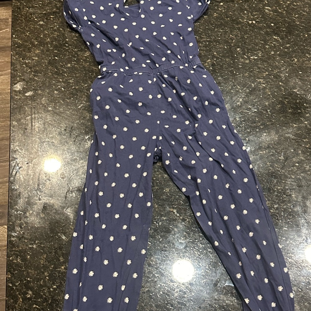 Blue Floral Jumpsuit